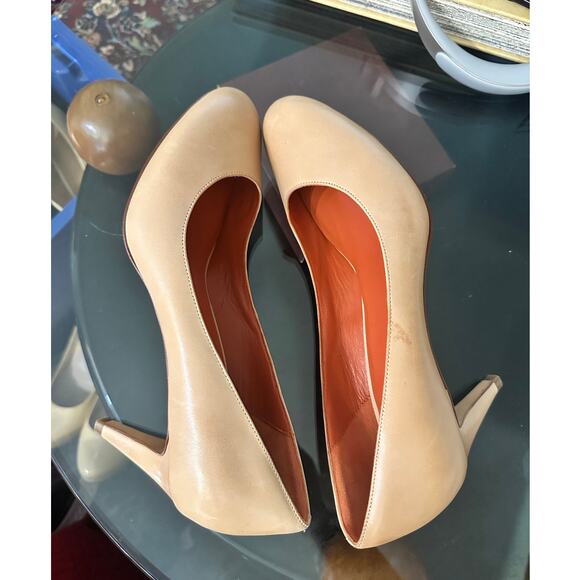 Cole Haan Nude Leather Heels  Round-Toe Pumps  Nike Air Collab – Size 8 - Picture 7 of 9